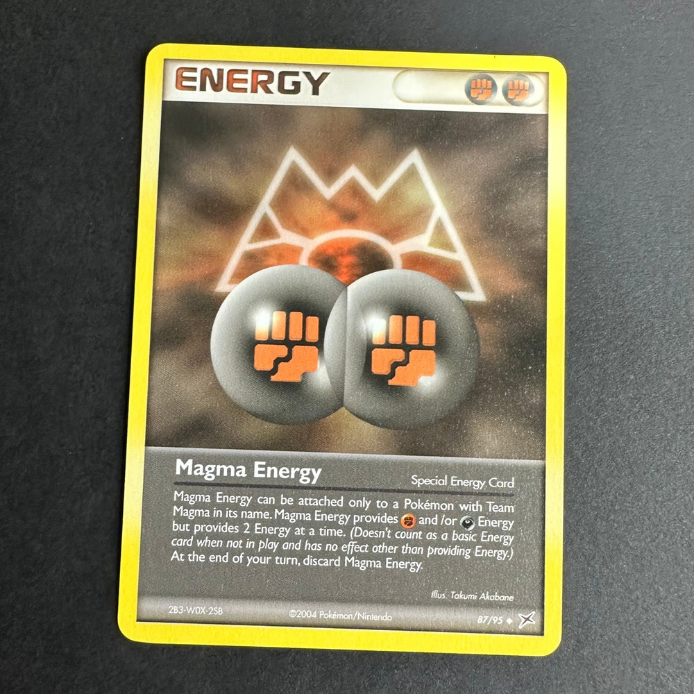 Pokemon TCG Magma Energy EX Team Magma vs Team Aqua 87/95 Normal NM